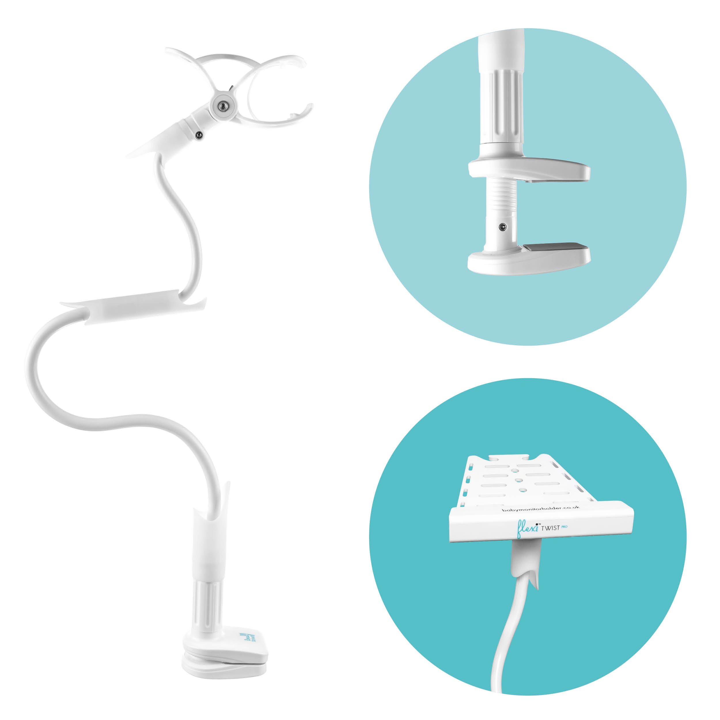 Supporto Baby Monitor Universale Supporto Universale Per Baby Monitor - Clip Flessibile Per Lettino E Scrivania Accessorio Telecamera Bambini